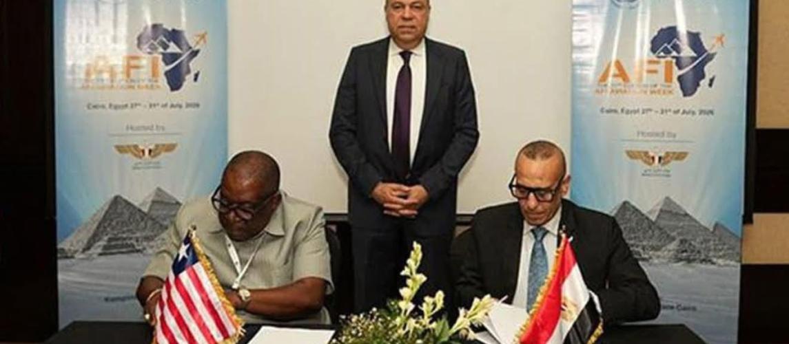 Egypt, Liberia sign MOU to boost civil aviation technical cooperation