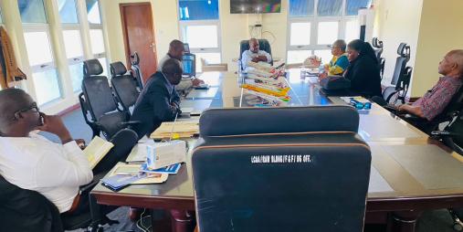 LCAA Director General meets with Representative from the United Nations Office for Project Services