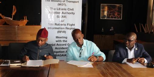 Officials at the signing.